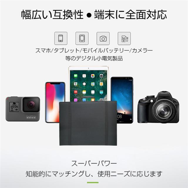 ソーラーパネル ソーラーチャージャー 100W ポータブル 折畳み可能 耐摩耗 撥水 頑丈 蓄電用 高電力 【PL保険加入済み製品・安心】_15