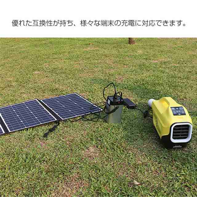 ソーラーパネル ソーラーチャージャー 100W 3枚 折りたたみ 太陽光発電