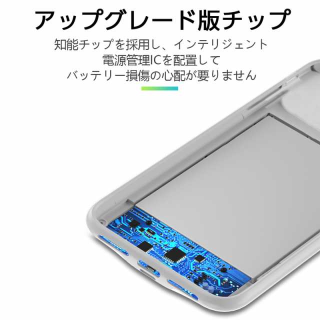 iPhone SE第2世代 ケースモバイルバッテリー 4000mAh ワイヤレス充電 iPhone SE第2世代 ケースモバイルバッテリー 4000mAh ワイヤレス充電