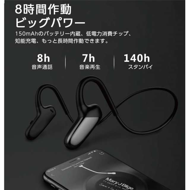 ワイヤレスヘッドセット 骨伝導ヘッドホン Bluetooth5.2 オープンイヤー ヘッドホン ブルートゥースイヤホン スポーツ用 IPX5防水防滴の通販はau  PAY マーケット - 明誠ショップ