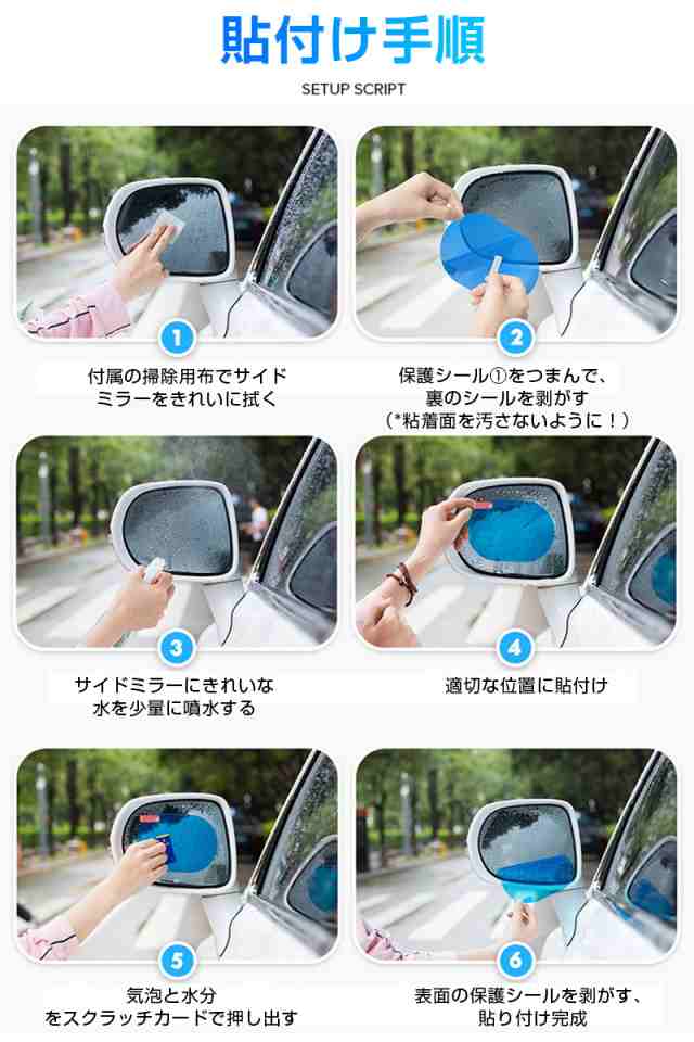 半額 バックミラー 防水フィルム 防油 曇り止め 防眩 車用ドアミラー 防水 Ienomat Com Br