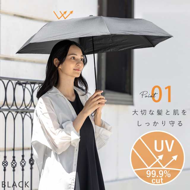 完全遮光 日傘 遮光率100% 紫外線遮蔽 軽量 UV カット 晴雨兼用 傘 撥
