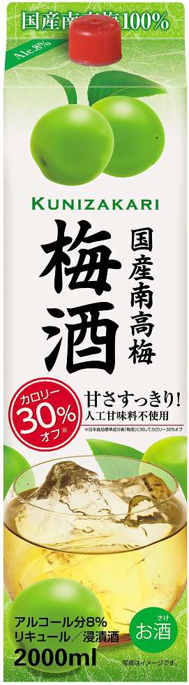 リキュール 梅酒 國盛 国産南高梅梅酒 2000mlパック 2ケース単位12本入 中埜酒造 一部地域送料無料