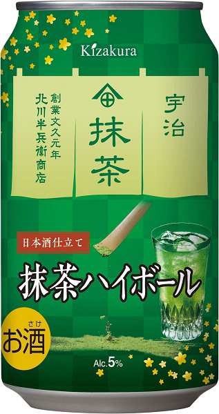 リキュール 缶チューハイ 黄桜 抹茶ハイボール 350ml 缶 1ケース単位 ...