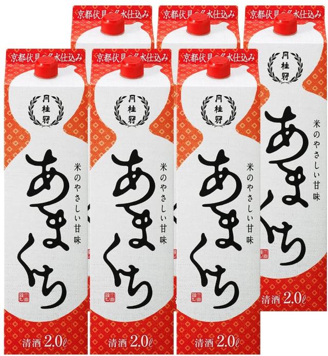 清酒 普通酒 月桂冠 あまくちパック 2L 1ケース単位6本入 2000ml 京都府 月桂冠 一部地域を除き送料無料
