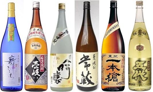 父の日 麦焼酎 飲み比べ 九州各県麦焼酎飲み比べ一升瓶6本セット 1.8L×6本 （舞ここち・壱岐・博多小女郎吟醸磨き・常蔵・東肥一本槍・五代長期貯蔵） 一部地域送料無料