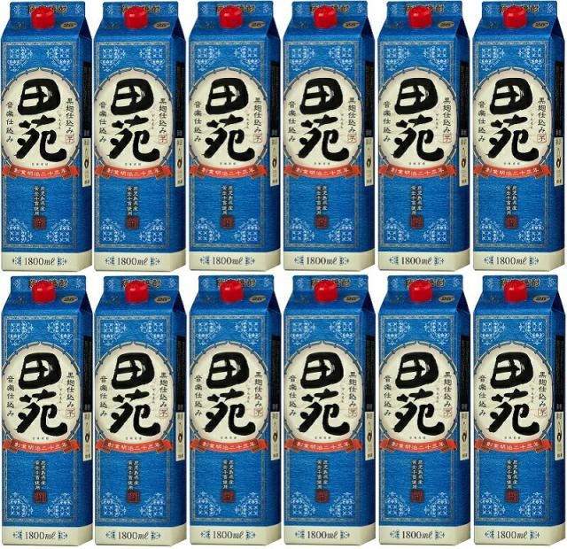 焼酎 芋焼酎 25度 田苑 芋 瑠璃ラベル 1800mlパック 2ケース単位12本入 鹿児島県 田苑酒造 一部地域送料無料