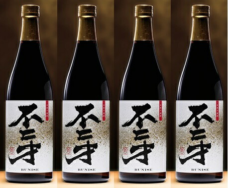 ギフト プレゼント 家飲み 家呑み 焼酎 芋焼酎 白麹 不二才 ぶにせ 25度 720ML 瓶 4本 鹿児島県 佐多宗二商店