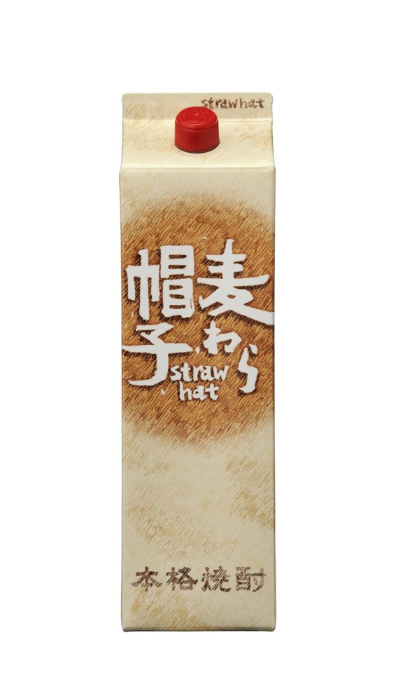 2ケース 12本単位 25度麦わら帽子パック1.8L (1800ml) 12本 麦焼酎 鹿児島県 薩摩酒造 ※関東、関西、中部地域は送料無料