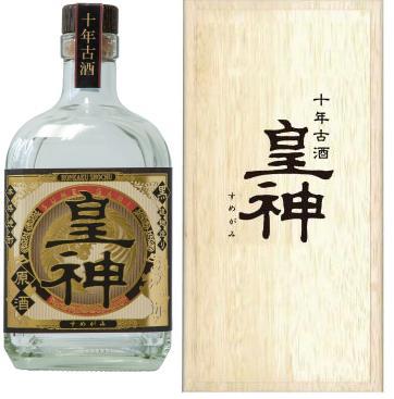 芋焼酎 皇神黒原酒 十年古酒 木箱入 36度 720ml瓶 鹿児島県 東酒造 プレゼント 焼酎 ギフト