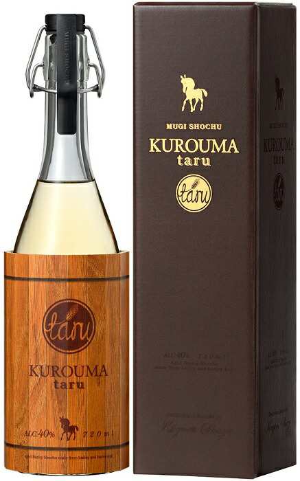 ギフト プレゼント 焼酎 麦焼酎 くろうま 樽 長期貯蔵酒 KUROUMA taru 40度 720ml