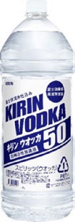 1ケース単位 一部地域送料無料! キリン ウォッカ 50％ 4000mlペット 1ケース単位 4本入 キリンビール