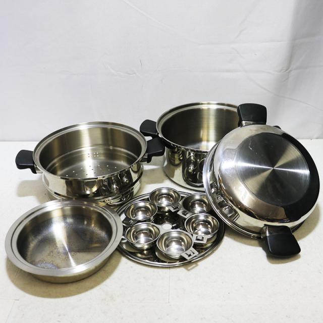 2024年製 最新型 ピカピカ アムウェイ 6L 鍋フルセット@ Amway アムウェイ 6L鍋 専用2024年製 最新型 ピカピカ アムウェイ 6L 鍋フル