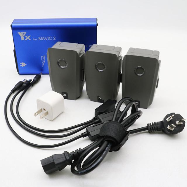 美品 YX for MAVIC2 YX-M-2-01 DJI mavic 2用 手っとり早い申し受ける器 +DJI MAVIC2用 インテリジェントフライトバッテリー3個仕かける