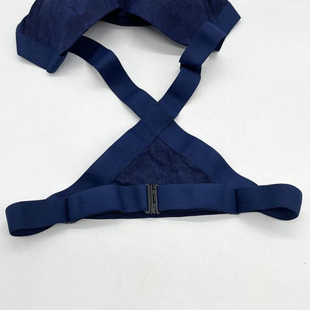新古品 グラントイーワンズ ホルミーバンテージブラジャー ネイビー杢 L 洗濯ネット付き_4