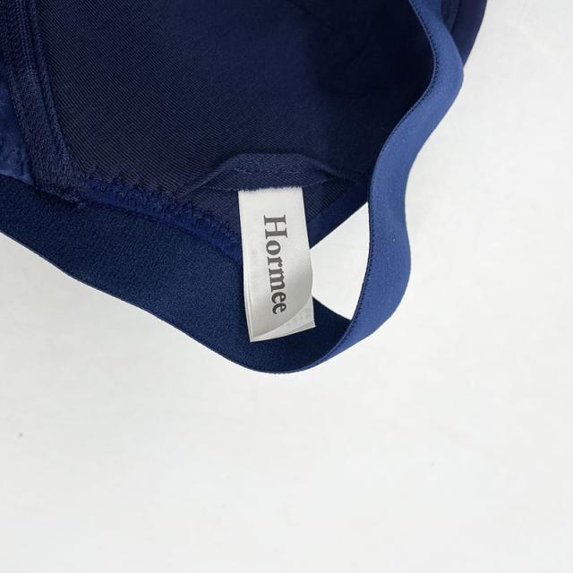 新古品 グラントイーワンズ ホルミーバンテージブラジャー ネイビー杢 L 洗濯ネット付き_6