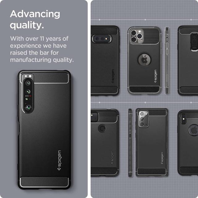 Xperia 5 IV ケース TPU 米軍MIL規格取得 シュピゲン ラギッド
