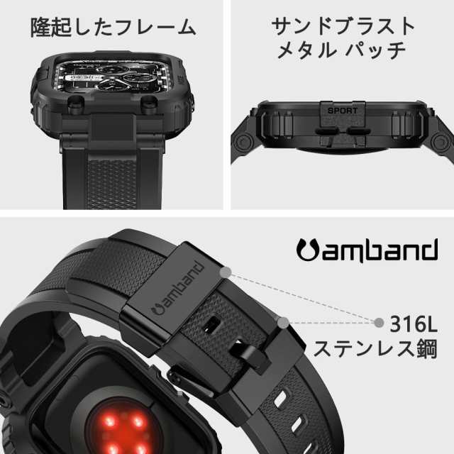 Apple Watch メタルストラップ バンド 38 40 41mm ブラック