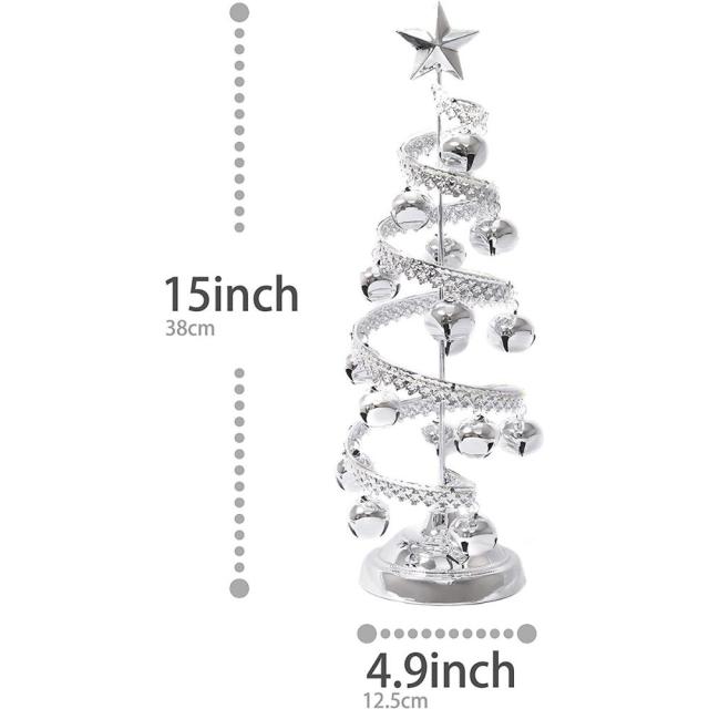 クリスマスツリー 40cm ライト付き 卓上ツリー 星型ツリートッパー