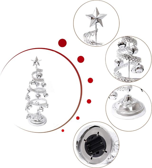 クリスマスツリー 40cm ライト付き 卓上ツリー 星型ツリートッパー