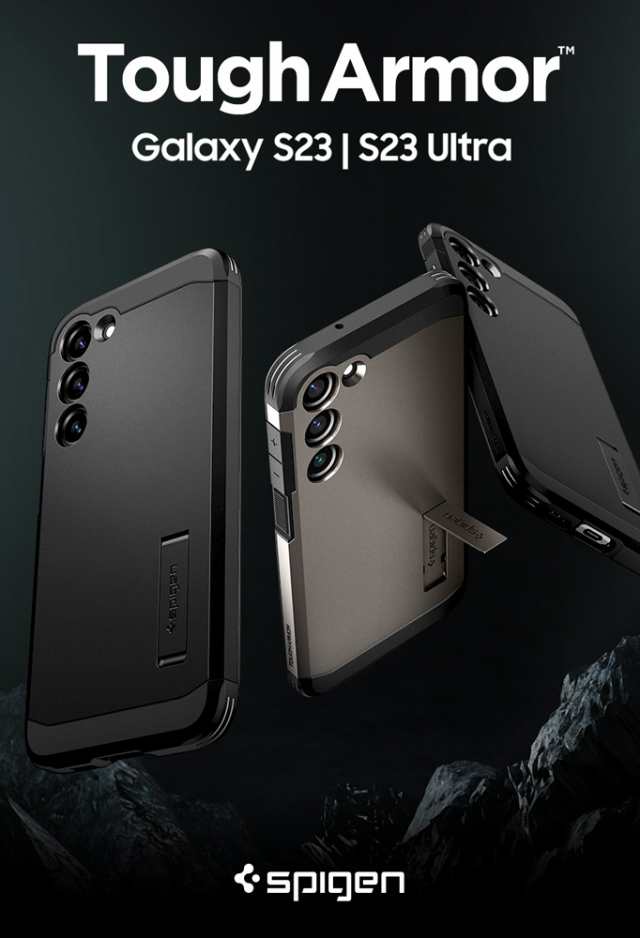 【色: ブラック】Spigen Galaxy S23 Ultra ケース 手帳型