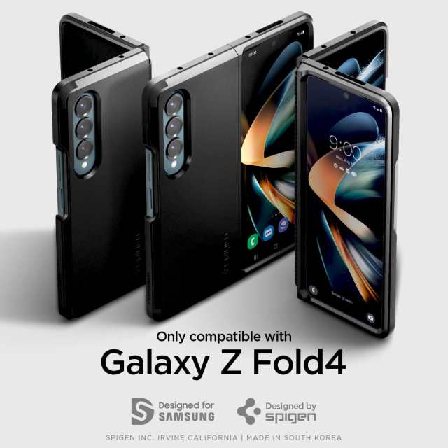 Galaxy Z Fold4 ケース Galaxy Z Fold4 5G ケース タフアーマー シュピゲン 2重構造 米軍MIL規格取得 落下防止  レンズ保護 サムスン ギャラクシー Z フォールド4 カバー Tough Armor Spigen フルカバー ヒンジ保護 パーフェクトフィット  ワイヤレス充電対応の通販はau PAY ...