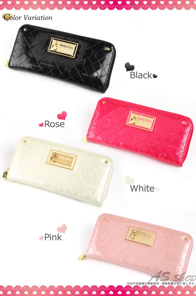キティ 財布 ラウンドファスナー 長財布 Hello Kitty モノグラム柄 ラウンドファスナー 長財布 レディース財布 エナメル アコーディオの通販はau Pay マーケット As Shop