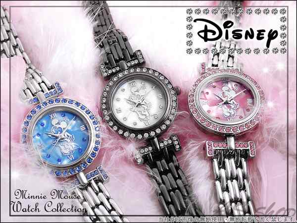 Disney ミニーマウスディズニー スワロフスキー シェル ミニー腕時計 レディース ブレスウォッチ 裏にはミッキーマウスの通販はau Pay マーケット As Shop