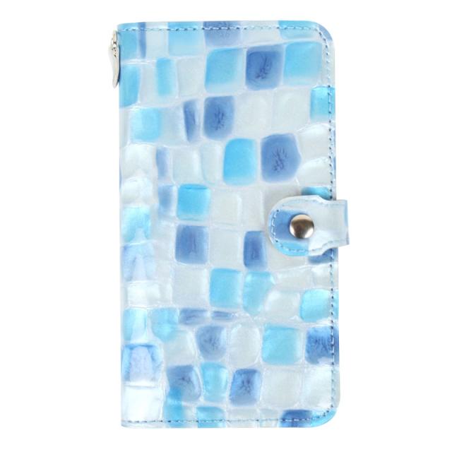 【限定販売】鮮やかな ステンドガラス調 本革 手帳型 スマホカバー ステンドグラスレザー 名入れ スマホケース 手帳型 全機種対応