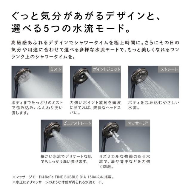 T*Y様 ReFa FINE BUBBLE DIA 150 ホワイト ReFa＞FINE BUBBLE DIA 150（ホワイト）