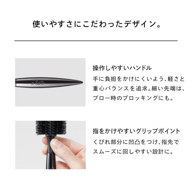 リファ ロールブラシ55 ReFa くし ブロー ツヤ まとまり うねり 髪の毛 誕生日 ギフト プレゼント 絡まり ドライ ドライヤー ストレート ボリューム 天然豚毛 天然毛 獣毛 豚毛 ショートヘア ミディアムヘア ロングヘア ブラシ 100%天然豚毛 55mm リファ ロールブラシ55 ReFa くし ブロー ツヤ まとまり うねり 髪の毛