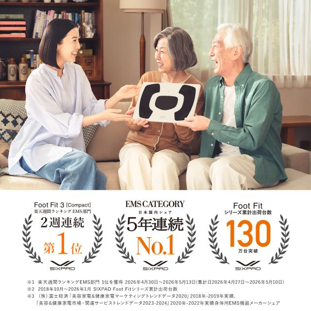 敬老の日のギフトにおすすめ！】＼足を乗せるだけ／シックスパッド