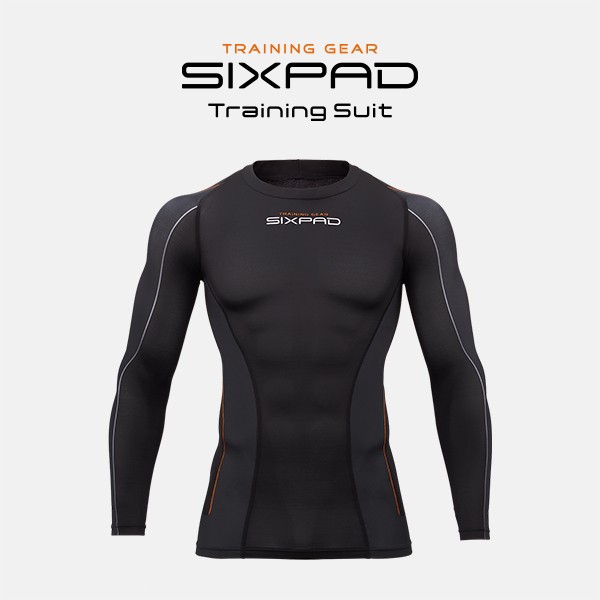 シックスパッド トレーニングスーツ ロングスリーブトップ（MEN） sixpad 大胸筋 トレーニングウェア インナー｜au PAY マーケット