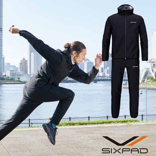 シックスパッド サウナスーツ SIXPAD Sauna suit トレーニング 発汗 代謝 ウォーキング ストレッチ ブラック 黒 伸縮 保温｜au  PAY マーケット