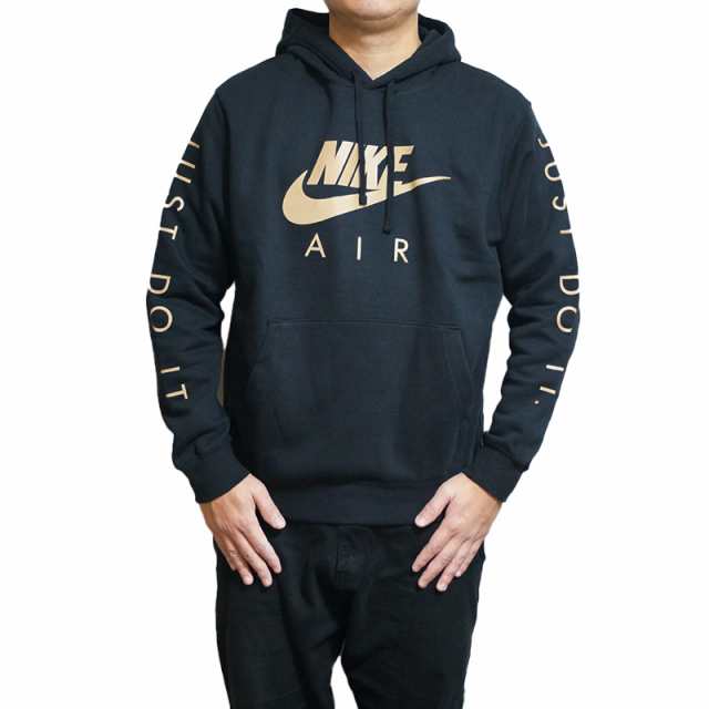 ナイキ メンズ パーカー NIKE AIR ロゴ ブラック ゴールド グラフィック フーディ Nike Just Do It Graphic  Hoodie Black Goldの通販はau PAY マーケット - ジェットラグ | au PAY マーケット－通販サイト