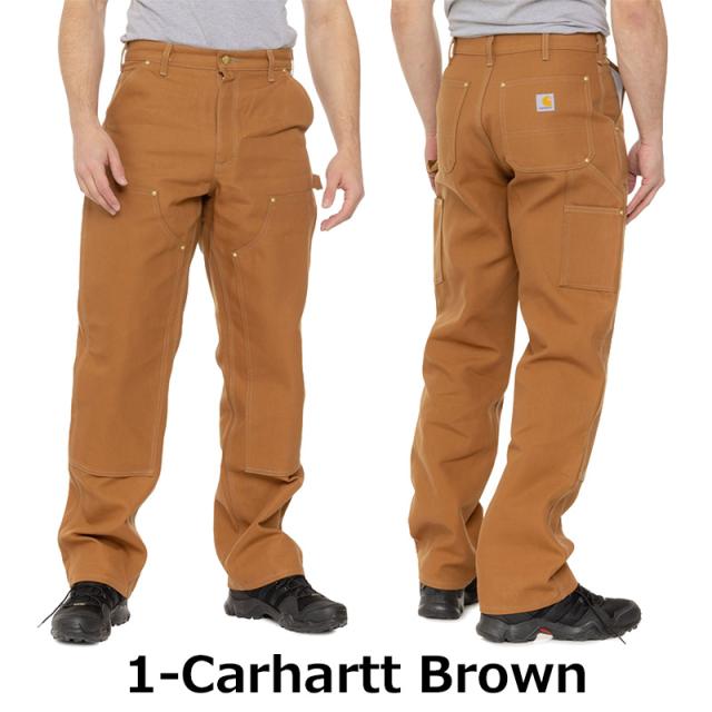 Carhartt ブラウン ワークパンツ カーハート B01 ダブルニー ワークパンツ レングス 30 32 34