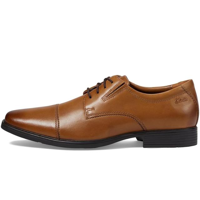 クラークス メンズ シューズ ティルデン キャップ Clarks men Clarks Tilden Cap 靴 革靴 ビジネスシューズ ビジネス 仕事 仕事用 通勤 紳士 ブランド Dark Tan Leather_3
