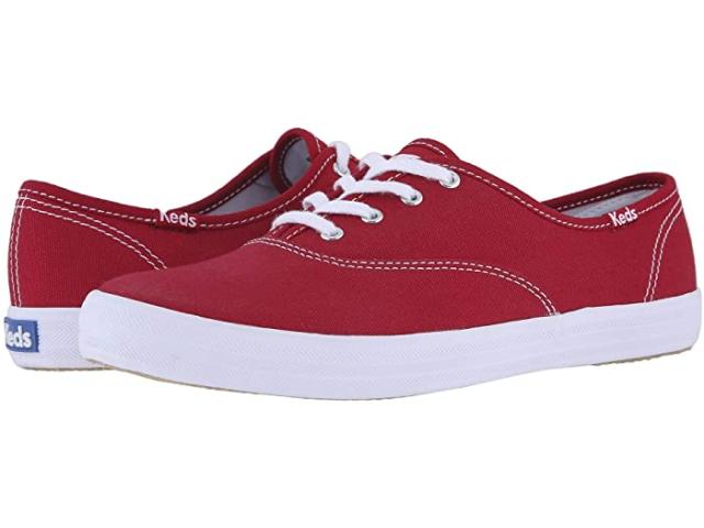 ケッズ スニーカー レディース チャンピオン キャンバス シーブイオー レッド 赤 靴 シューズ おしゃれ ブランド かわいい ローカット 歩