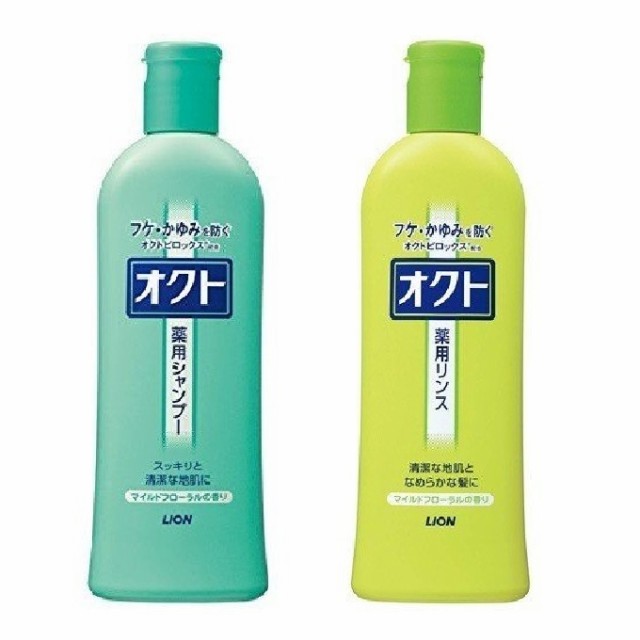 オクト 薬用シャンプー＆リンス セット 320ml+320ml 髪 ヘアケア かゆみ フケ デオドラント 皮脂 日本製 LION ライオン  医薬部外品の通販はau PAY マーケット - beautyfix