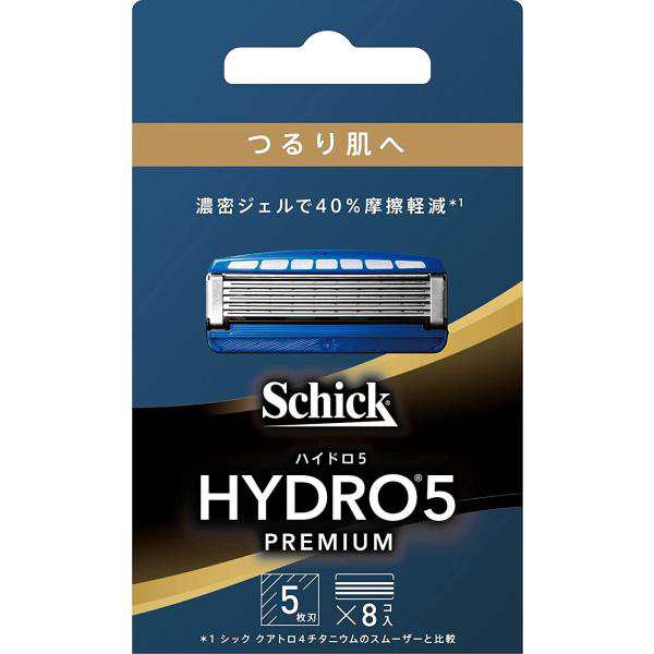 シック ハイドロ5 プレミアム つるり肌へ 8個入×2セット 5枚刃 替刃