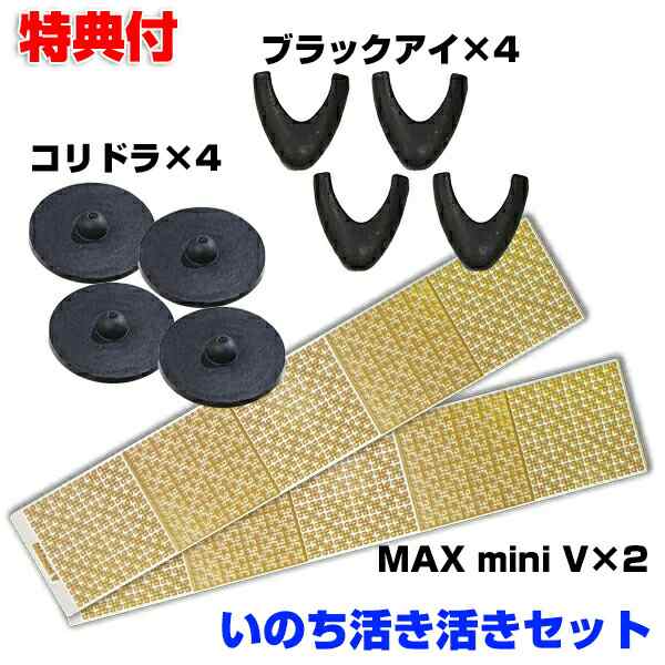 いのち活き活きセット ユニカ 丸山先生 丸山式 コリドラ ブラックアイ MAX mini V お得セット yunika 丸山修寛 磁気 地磁気 元気 パワーの通販は