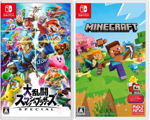 【お買い得セット】【送料無料(ネコポス)・即日出荷】【新品】Switch「大乱闘スマッシュブラザーズ SPECIAL」+「Minecraft」セット  05088｜au PAY マーケット