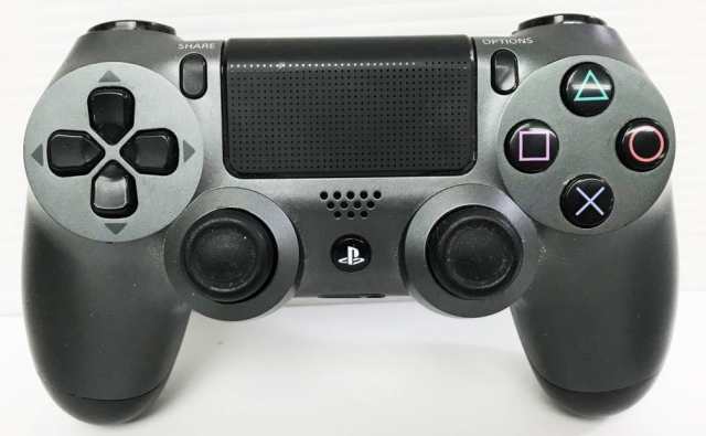 【送料無料】【中古】PS4 PlayStation 4 ワイヤレスコントローラー DUALSHOCK4 スチール・ブラック  (CUH—ZCT2G)｜au PAY マーケット