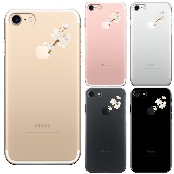 Iphone Se Iphone5s Iphone6s Iphone7 Iphone8 Plus アイフォン クリアケース 保護フィルム付 りんごに桜の通販はau Pay マーケット まいすまけーす