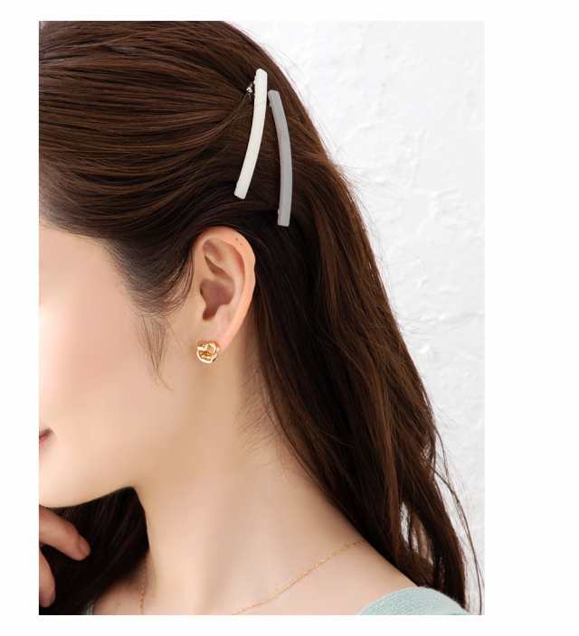 ゆうパケットok 2点セット バレッタ シンプル ヘアクリップ くるりんぱ ヘアアクセサリー スティックバレッタ マーブル 大人 上品 エの通販はau Pay マーケット Cream Dot