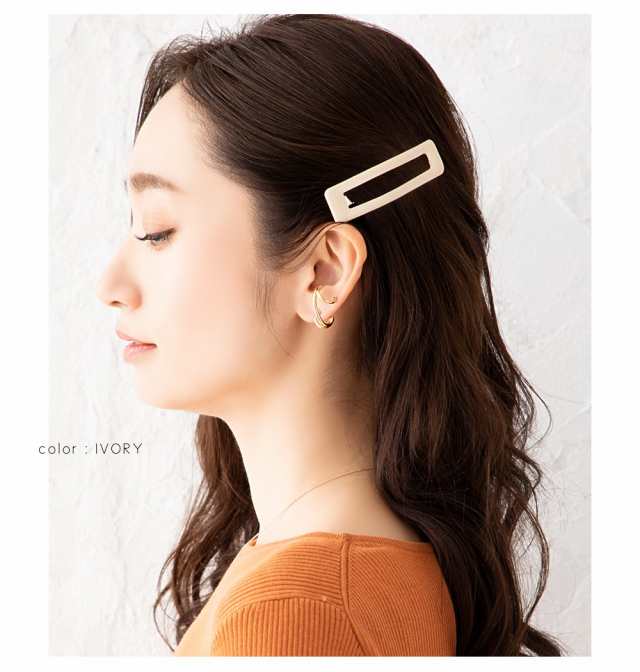 ゆうパケットok ヘアピン おしゃれ パッチンピン スリーピン パッチン留め ヘアクリップ 前髪 大きめ ヘアアクセサリー 大人カジュアの通販はau Pay マーケット Cream Dot