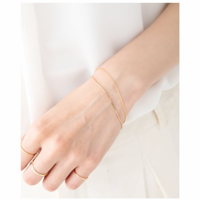 ゆうパケットOK】ブレスレット 金属アレルギー ニッケルフリー 18k