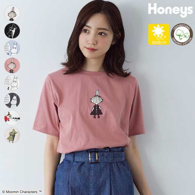 トップス ｔシャツ 半袖 オーガニックコットン 綿100 Uvカット レディース 春新作 夏新作 Honeys ハニーズ ムーミンｔシャツの通販はau Pay マーケット Honeys ハニーズ