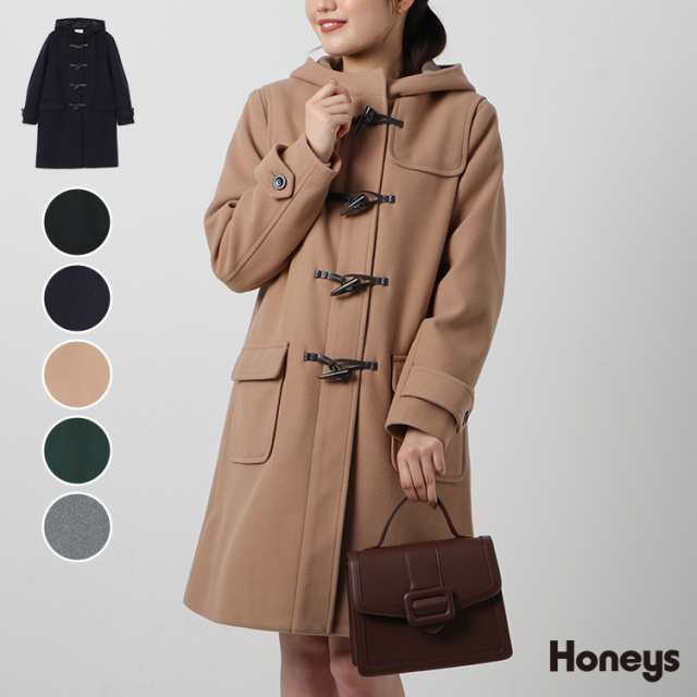 アウター コート ダッフルコート ロング丈 フェイクウール フード ベーシック レディース 冬新作 Honeys ハニーズ ロングダッフルコートの通販はau  PAY マーケット - Honeys(ハニーズ)