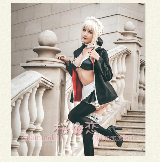 Fate Grand Order コスプレ Fate 黒saber セイバー 風 アルトリア ペンドラゴン オルタ メイド 風 コスプレ衣装 Fgo コスチューム コの通販はau Pay マーケット 桜の恋 Denaショッピング